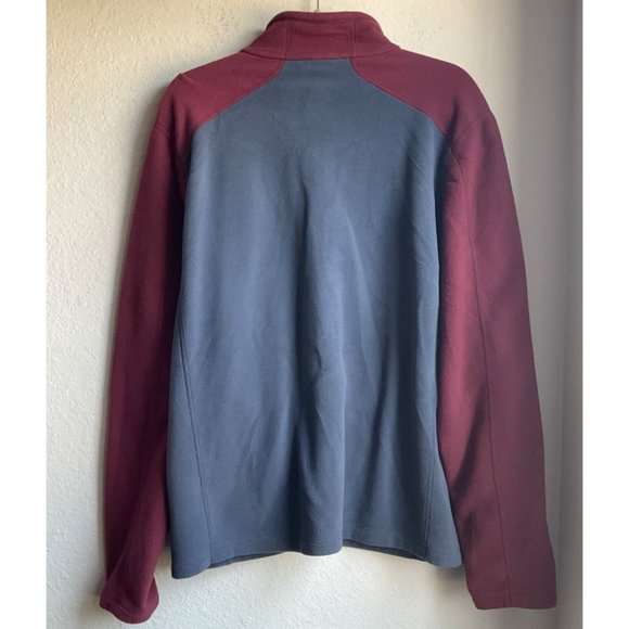 LL bean slightly fitted mens size Large Regular fleece zip up jacket - Picture 3 of 7